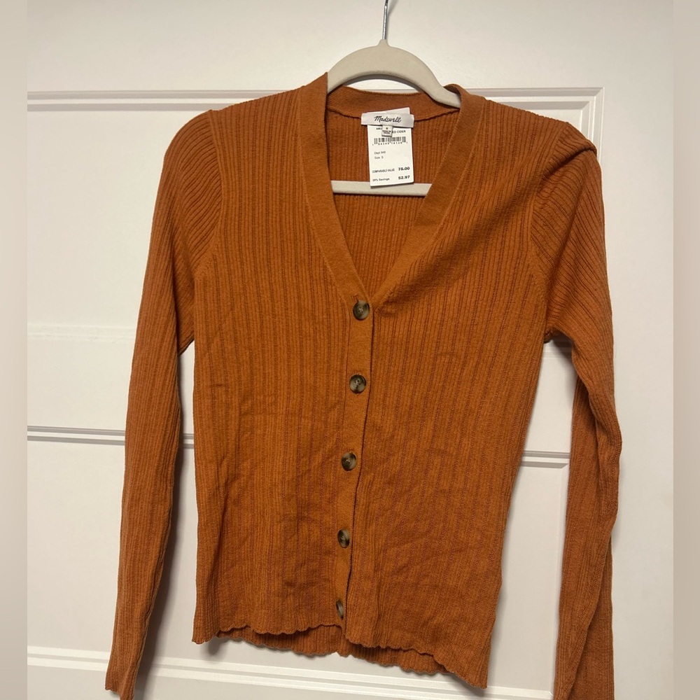 NWT Madewell Cardigan. Never worn. Small.